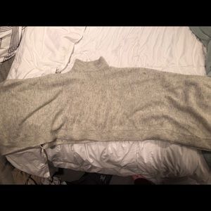 Cropped turtle neck sweater